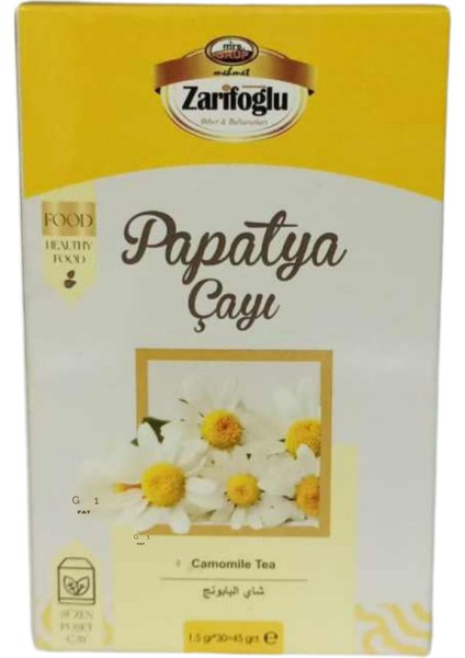 Papatya Çayı Otu Bitkisi Şifalı Bitkiler 30 Paket Poşet Çay