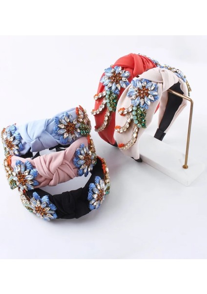 No.6 Boyutu Kumaş Taklidi Kafa Bandı Ayçiçeği Çiçek Saç Bandı Kadın El Yapımı Boncuklu Pullu Kafa Bandı Yeni Avrupa Moda Saç Takı (Yurt Dışından) fiyatları