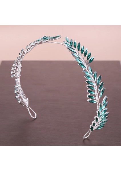 Turuncu 6 Renk Kristal Rhinestone Düğün Kafa Tiara Gelin Başlığı Saç Süsleri Gelin Hairband Kadın Saç Takı (Yurt Dışından) modelleri