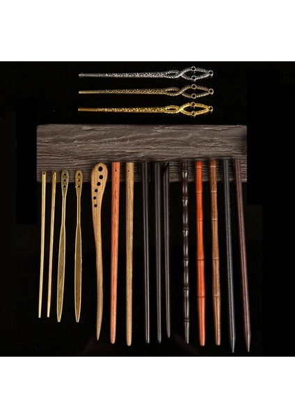 Abanoz Moda Oyma Alaşım Ahşap Saç Sopa Kadınlar Vintage Saray Haese Giyim Sandal Ağacı Çubuklarını Tokalar El Yapımı Takı (Yurt Dışından)