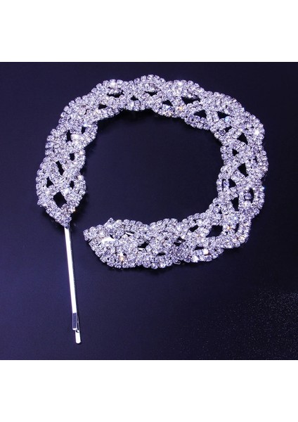 Gümüş Kaplı Moda Taklidi Zincir Uzun Saç Klipleri Kafa Takı Kadınlar Için Kişilik Hint Düğün Saç Tarak Zinciri Gelin Dekorasyon (Yurt Dışından)