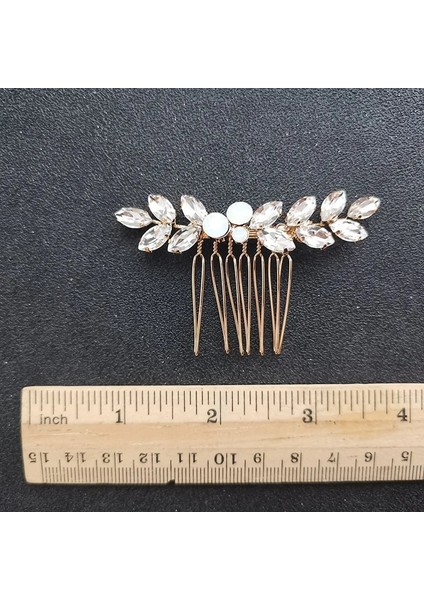 6266 Altın Slbrıdal Art Deco Alaşım Küçük Sevimli Rhinestones Opal Kristaller Düğün Saç Tarak Gelin Saç Aksesuarları Nedime Kadın Takı (Yurt Dışından) indirimleri