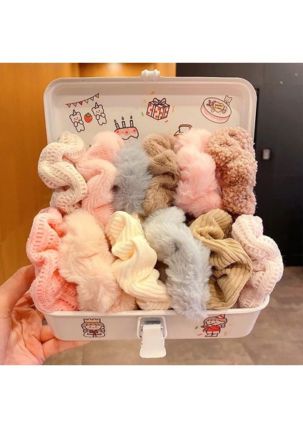 5-5 Adet Et Yeni Yumuşak Mercan Polar Saç Kravat Seti Kadın Örme Saç Kravat Kız Kafa Kravat Saç Kravat Saç Kravat Saç Aksesuarları (Yurt Dışından) fiyatları