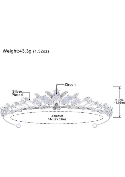 Gümüş Kaplı Mecresh Düğün Tiaras ve Taçlar Kadın Balo Saç Süsler Zirkon Pageant Gelin Saç Aksesuarları Kafa Bandı HG241 Bırakır (Yurt Dışından) modelleri