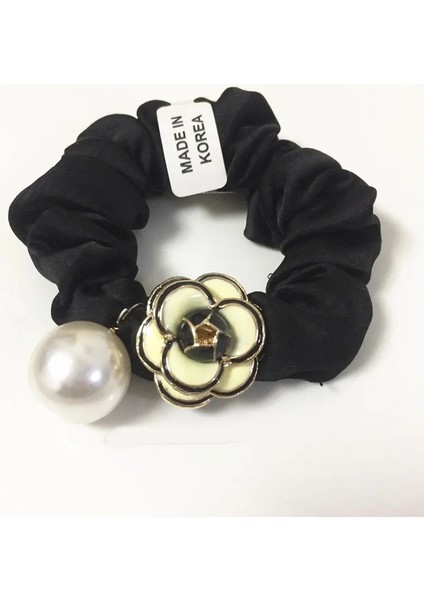 Stil 2 Lüks Tasarım Kamelya Saç Kravat Saç Bandı Moda Flanel Inci Lastik Bant Headdress At Kuyruğu Saç Aksesuarları (Yurt Dışından)
