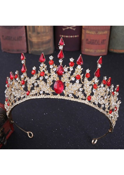 NO.48283.04 Beden Getnoıvas Gelin Headdress Lüks Kristal Rhinestone Taç Tiaras Kafa Kadınlar Düğün Saç Takı Headpeice Saç Aksesuarı Sl (Yurt Dışından)
