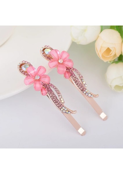 Mor Easya Yeni Moda Zarif Firkete Saç Süsler Kristal Rhinestone Çiçek Saç Klipleri Kadın Hairwear Saç Aksesuarları (Yurt Dışından) indirimleri