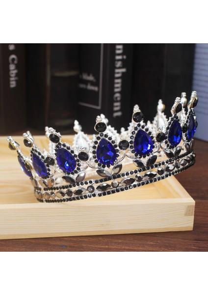 Eski 05 Vintage Kristal Tiaras ve Taçlar Kraliçe Kral Gelin Pageant Diadem Kadın Erkek Başlığı Düğün Gelin Saç Takı Aksesuarları (Yurt Dışından)
