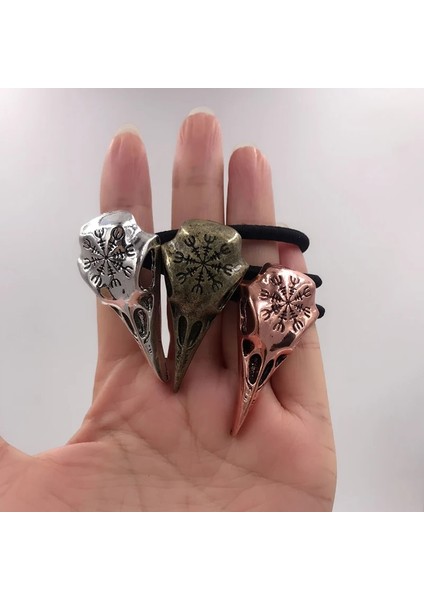Halat Zinciri Viking Takı Gotik Metal Kuzgun Kafatası Hairband Pony Kuyruk Tutucu Elastik Saç Halat Kravat Kadın Aksesuarları Için Şapkalar (Yurt Dışından) indirimleri