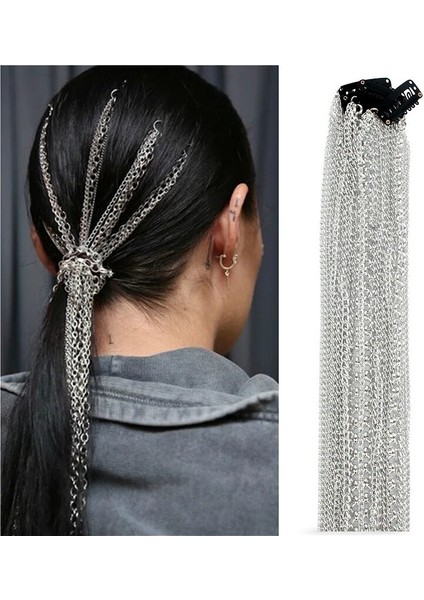 11240B Trendy Başlık Metal Tarak Püskül Uzatma Saç Zinciri Kadınlar Için Hairband Dekorasyon Düğün Aksesuarları Gelin Moda Takı (Yurt Dışından) fiyatları
