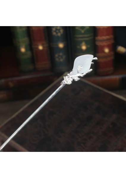 Gümüş Krem Fashioese Saç Sopa Tokalar Metal Barrette Klip Düğün Gelin Saç Aksesuarları Bun Maker Saç Tasarım Araçları (Yurt Dışından)