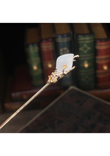 Gümüş Krem Fashioese Saç Sopa Tokalar Metal Barrette Klip Düğün Gelin Saç Aksesuarları Bun Maker Saç Tasarım Araçları (Yurt Dışından)
