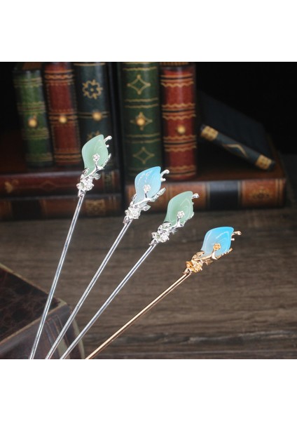 Gümüş Krem Fashioese Saç Sopa Tokalar Metal Barrette Klip Düğün Gelin Saç Aksesuarları Bun Maker Saç Tasarım Araçları (Yurt Dışından)