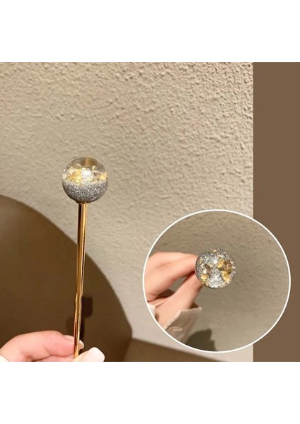 I Kadınlar Kız Y Folyo Yıldızlı Gökyüzü Topu Japonya Saç Çubukları El Yapımı Barrette Tokalar Saç Aksesuarları Takı Hediye (Yurt Dışından)