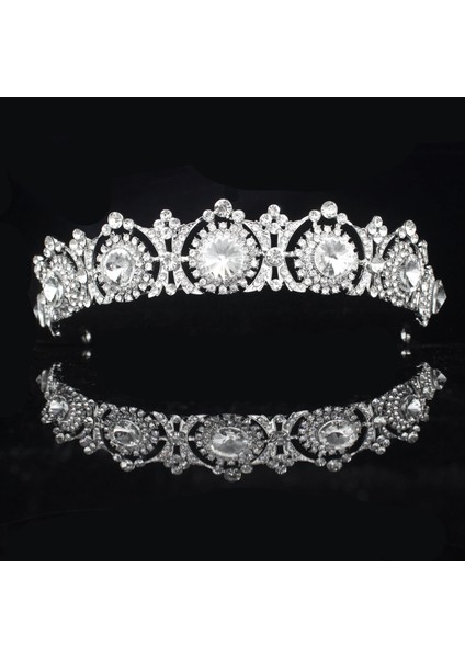 Y Rhinestone Gelin Tiara Taç Prenses Gelin Kristal Diadem Kadınlar Balo Saç Süsler Düğün Gelin Kafası Takı Aksesuarları (Yurt Dışından) modelleri