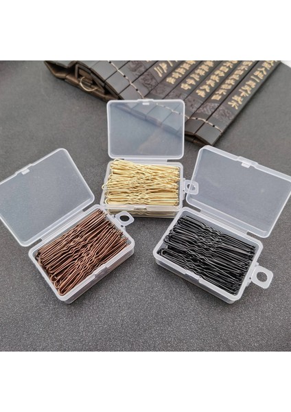 Kutuda 100 Adet Altın Adet Kadınlar 6 cm Saç Dalgalı U-Şekilli Bobby Pin Barrette Salon Kavrama Klip Tokalar Siyah Metal Saç Aksesuarları Topuz Hediye Için (Yurt Dışından) fiyatları