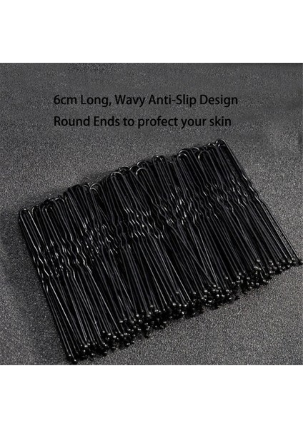 Kutuda 100 Adet Altın Adet Kadınlar 6 cm Saç Dalgalı U-Şekilli Bobby Pin Barrette Salon Kavrama Klip Tokalar Siyah Metal Saç Aksesuarları Topuz Hediye Için (Yurt Dışından) modelleri