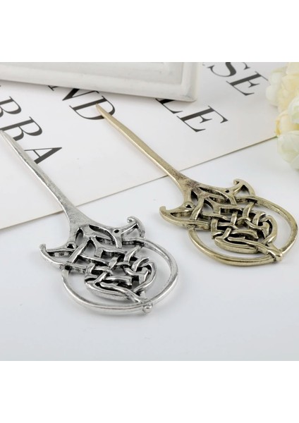 011 Bronz Vintage Headdress Saç Çubukları Viking Tokalar Saç Büyük Celtics Düğüm Disk Saç Şekillendirici Saç Tokası Iskandinav Mitolojisi Saç Sopa (Yurt Dışından)