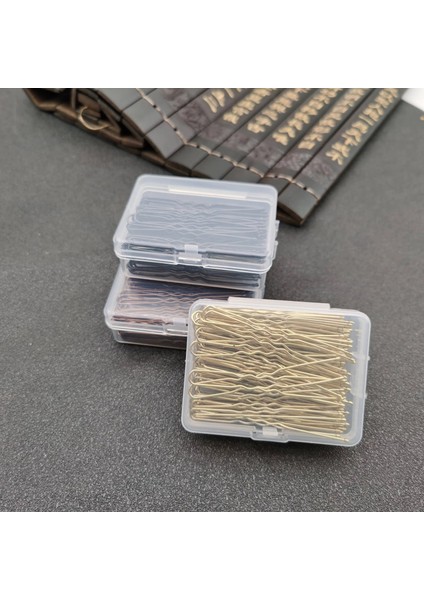 Kutuda 100 Adet Altın Adet Kadınlar 6 cm Saç Dalgalı U-Şekilli Bobby Pin Barrette Salon Kavrama Klip Tokalar Siyah Metal Saç Aksesuarları Topuz Hediye Için (Yurt Dışından) fırsatları