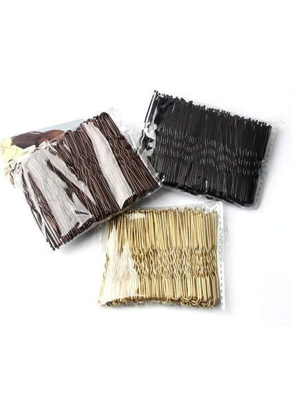 Kutuda 100 Adet Altın Adet Kadınlar 6 cm Saç Dalgalı U-Şekilli Bobby Pin Barrette Salon Kavrama Klip Tokalar Siyah Metal Saç Aksesuarları Topuz Hediye Için (Yurt Dışından) indirimleri