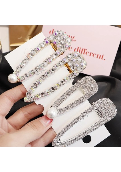 Kısa Gümüş Kare Taklidi Saç Tokası Kız Yapış Saç Tokası Sopa Saç Tokası Saç Şekillendirici Aksesuarları Kadınlar Kız Yeni Moda Kadınlar Için F5651 (Yurt Dışından) fırsatları