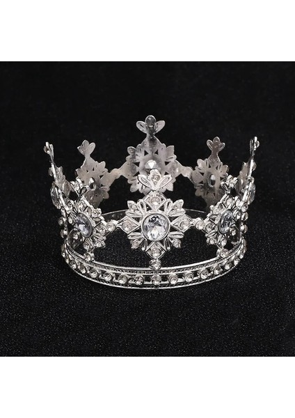 Altın Yuvarlak Metal Taç Küçük Diadem Çocuk Daire Doğum Günü Partisi Pastası Pişirme Dekorasyon Süsler Tiaras Düğün Saç Takı Hediye (Yurt Dışından) fiyatları