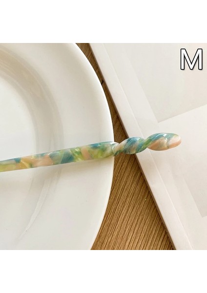 M Beden Asetat Saç Çubukları Moda Tarzı Tokalar Saç cl Vintage Chopstick Düğün Şapkalar Saç Takı Aksesuarları (Yurt Dışından)