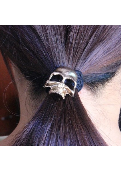 Altın Lnrrabc Retro Metal Punk Gotik Saç Bantları Kafatası Saç Tokası Takı Hediye Elastik Saç Bantları Accessoire Cheveux Saç Aksesuarları (Yurt Dışından) fırsatları