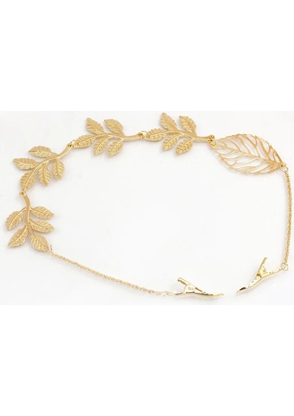2 Altın Yaprak Bohemian Etnik Altın Başlığı Kafa Püskül Yaprak Kelebek Boncuk El Yapımı Kafa Zinciri Alın Saç Bandı Hindistan Takı Hediye (Yurt Dışından)