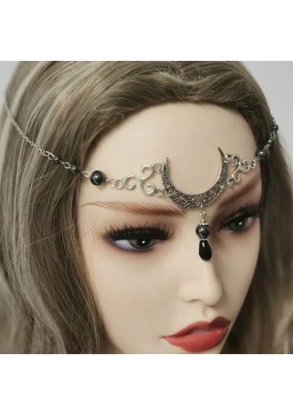A9 Wicca Moon & Triskele Başlık Gotik Başlı Zincir Ay Çemberli Pagan Başlıklı Wiccan Başlı Zincir (Yurt Dışından) fırsatları