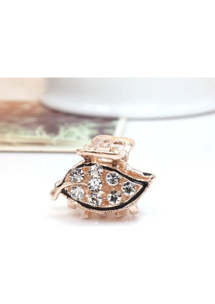 6 Yaprak Kadınlar Kızlar Için Yeni Moda Yengeç Pençe Klip Altın Kelebek Kalp Barrette Tam Rhinestone Düğün Saç Aksesuarları Takı Hediye (Yurt Dışından)