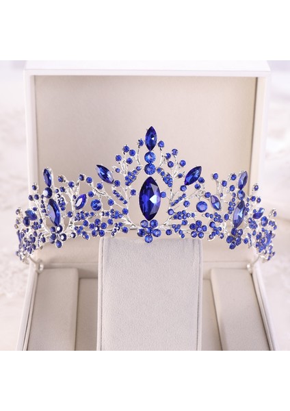 J-Stil Düğün Tacı Gelin Başlığı Altın Gümüş Renk Rhinestone Kristal Diadem Kraliçe Taçlar Prenses Tiaras Düğün Saç Aksesuarları (Yurt Dışından)