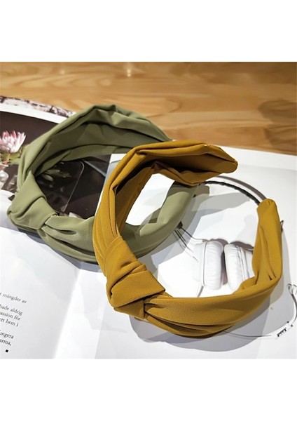 Açık Gri Düz Renk Kumaş Kafa Çapraz Saç Bandı Kadınlar Için Geniş Plastik Saç Çember Lady Türban Çerçeve Saç Bantları Kız Saç Aksesuarları (Yurt Dışından) fiyatları