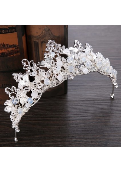 HG008 Gümüş Renk Kristal Gelin Taç Taç Moda Inci Kraliçe Düğün Taç Başlığı Düğün Saç Takı Aksesuarları (Yurt Dışından) fırsatları