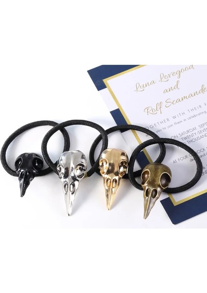 Bronz 02 Yeni Punk Gotik Kuzgun Kafatası Elastik Saç Halat Vintatge Cadılar Bayramı Kafatası Saç Halat Kadınlar Kızlar Için Moda Takı Aksesuarları (Yurt Dışından) modelleri