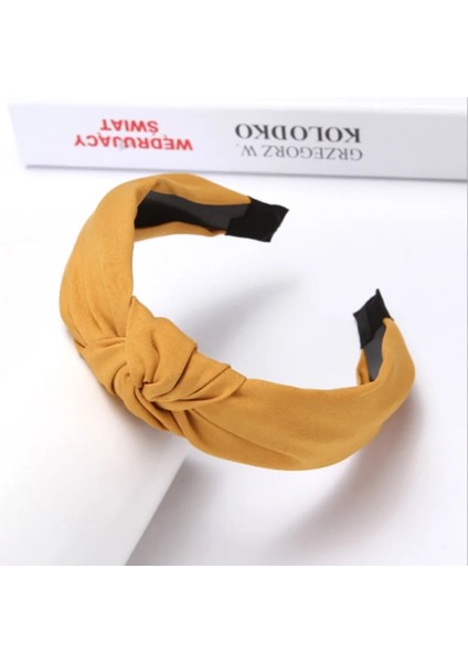 Sarı Yeni Moda Çapraz Bayan Saç Bandı Kafa Türban Kadınlar Için Düz Renk Geniş Plastik Saç Çember Çerçeve Kız Saç Bantları Aksesuarları (Yurt Dışından) modelleri