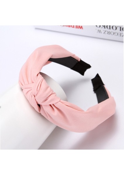 Sarı Yeni Moda Çapraz Bayan Saç Bandı Kafa Türban Kadınlar Için Düz Renk Geniş Plastik Saç Çember Çerçeve Kız Saç Bantları Aksesuarları (Yurt Dışından) fırsatları