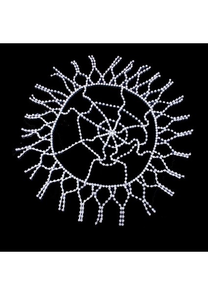 Tip2-Gümüş Stonefans Trendy Şapka Taklidi Püskül Başlığı Alın Zinciri Kadınlar Için Kristal Hint Gelin Kafası Zinciri Düğün Takı (Yurt Dışından)