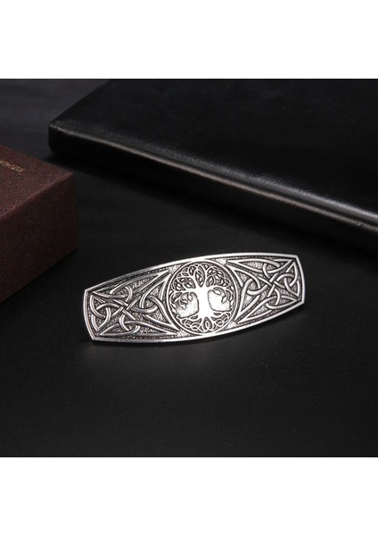 Knot2 Şerit Teamer Viking Kadınlar Için Barrette Hayat Ağacı Haireltics Düğüm Saç Klip Vintage Hairwear Aksesuarları Wicca Takı Hediyeler (Yurt Dışından) fırsatları