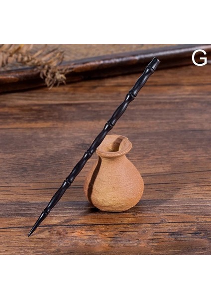 Abanoz Moda Oyma Alaşım Ahşap Saç Sopa Kadınlar Vintage Saray Haese Giyim Sandal Ağacı Çubuklarını Tokalar El Yapımı Takı (Yurt Dışından)