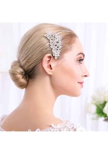 HS-J4375S Gelin Düğün Saç Aksesuarları Kadınlar Için Kristal Saç Tarak Klipler Rhinestone Saç Takı Gelin Başlığı Parti Nedime Hediye (Yurt Dışından) modelleri