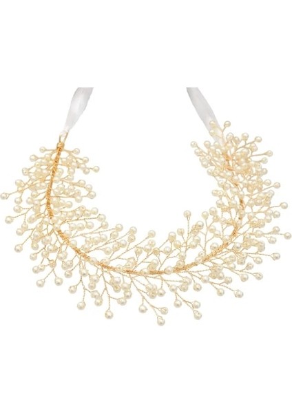 Antik Altın Kaplama Parlak Kristal Gelin Düğün Baş Parça Gelin Şapkalar Inci Saç Bantları Taçlar Saç Kurdele Çiçek Parti Baş Takı Aksesuarları (Yurt Dışından)