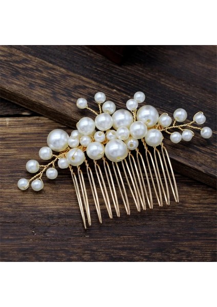 Küçük Tarak 2.5cm Altın Rengi Inci Düğün Saç Tarakları Saç Aksesuarları Gelin Çiçeği Için U Tokalar Başlığı Kadın Gelin Saç Süsler Takı (Yurt Dışından) fiyatları