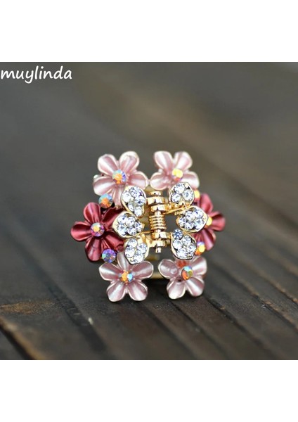 Kahverengi Retro Çiçek Boyama Siders Kıllar Pençe Klip Mini Küçük Taklidi Saç Tokası Aksesuarları Moda Kadınlar Metal Şapkalar Takı (Yurt Dışından) modelleri