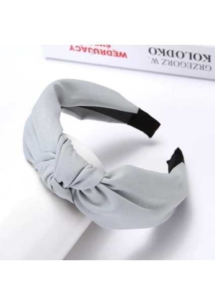 Gri Yeni Moda Çapraz Bayan Saç Bandı Kafa Türban Kadınlar Için Düz Renk Geniş Plastik Saç Çember Çerçeve Kız Saç Bantları Aksesuarları (Yurt Dışından)