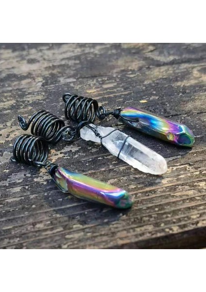 AD--015 Gökkuşağı Kristalleri, Kristal Loc Boncuklar, Korkunç Boncuklar, Dreadlock Boncuklar, Titanyum Kuvars, Kristal Korku Boncuklar, Saç Aksesuarları (Yurt Dışından) modelleri