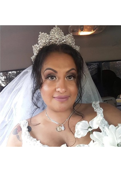 Yeşil Büyük Barok Kristal Tiaras Düğün Taç Gelinler Kadınlar Için Saç Aksesuarları Başlıklar Prenses Pageant Couronne Mariage Forseven (Yurt Dışından) fırsatları