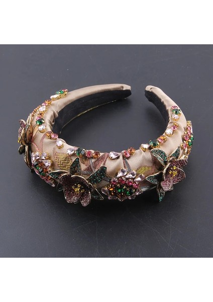 No.3 Boyutu El Yapımı Düğün Taç Sünger Saç Aksesuarları Gelin Tacı Lüks Vintage Güneş Inci Çiçek Saç Bantları Kristal HAIRBAND474 (Yurt Dışından)