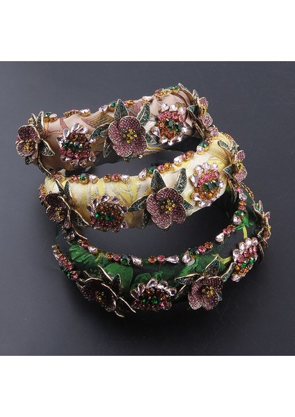 No.3 Boyutu El Yapımı Düğün Taç Sünger Saç Aksesuarları Gelin Tacı Lüks Vintage Güneş Inci Çiçek Saç Bantları Kristal HAIRBAND474 (Yurt Dışından) fırsatları