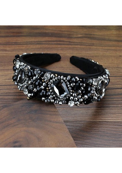 Ab El Yapımı Lüks Altın Tam Kristal Boncuklu Barok Kafa Bandı Rhinestone Hairbands Kadınlar Için Düğün Büyüleyici Saç Aksesuarları (Yurt Dışından) indirimleri